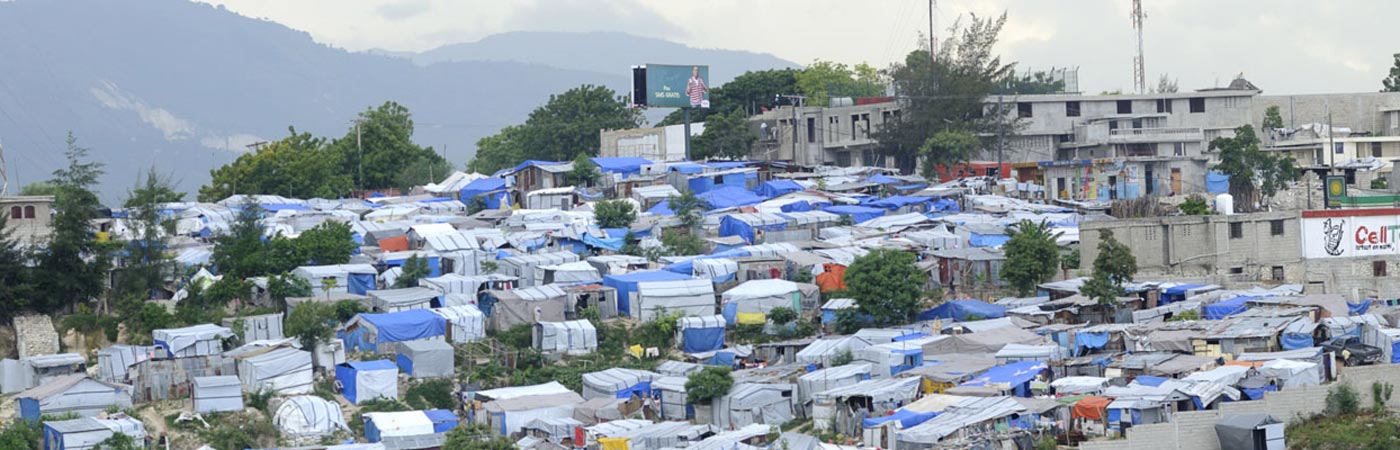 Tented village following the Haiti earthquake
