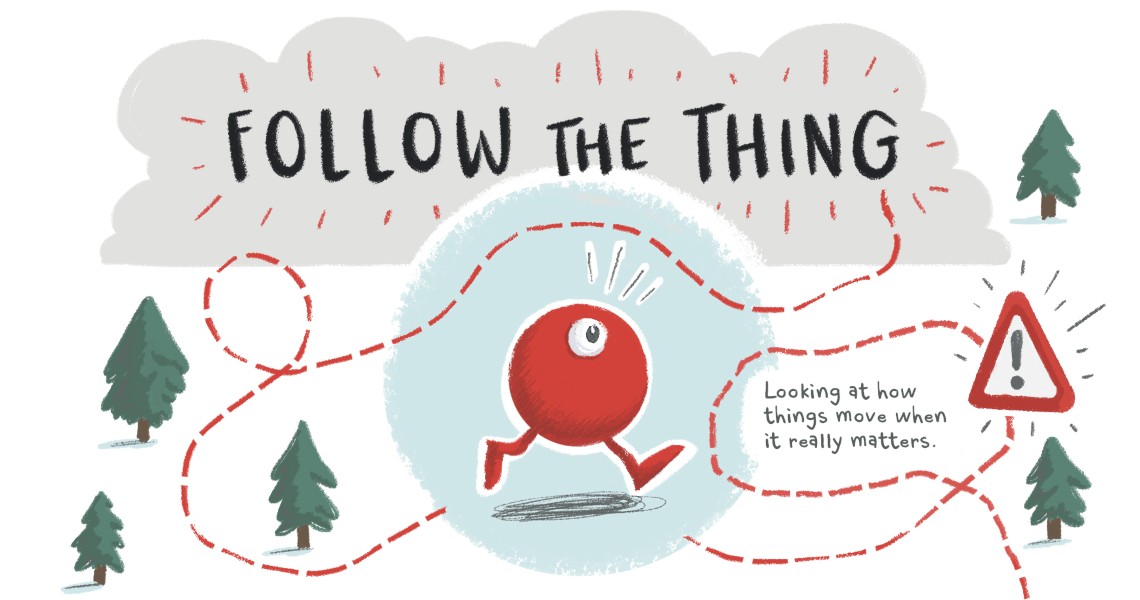 Follow the thing illustration.