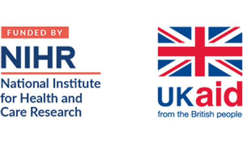 National Institute for Health and Care Research. UK Aid from the British people composite logos